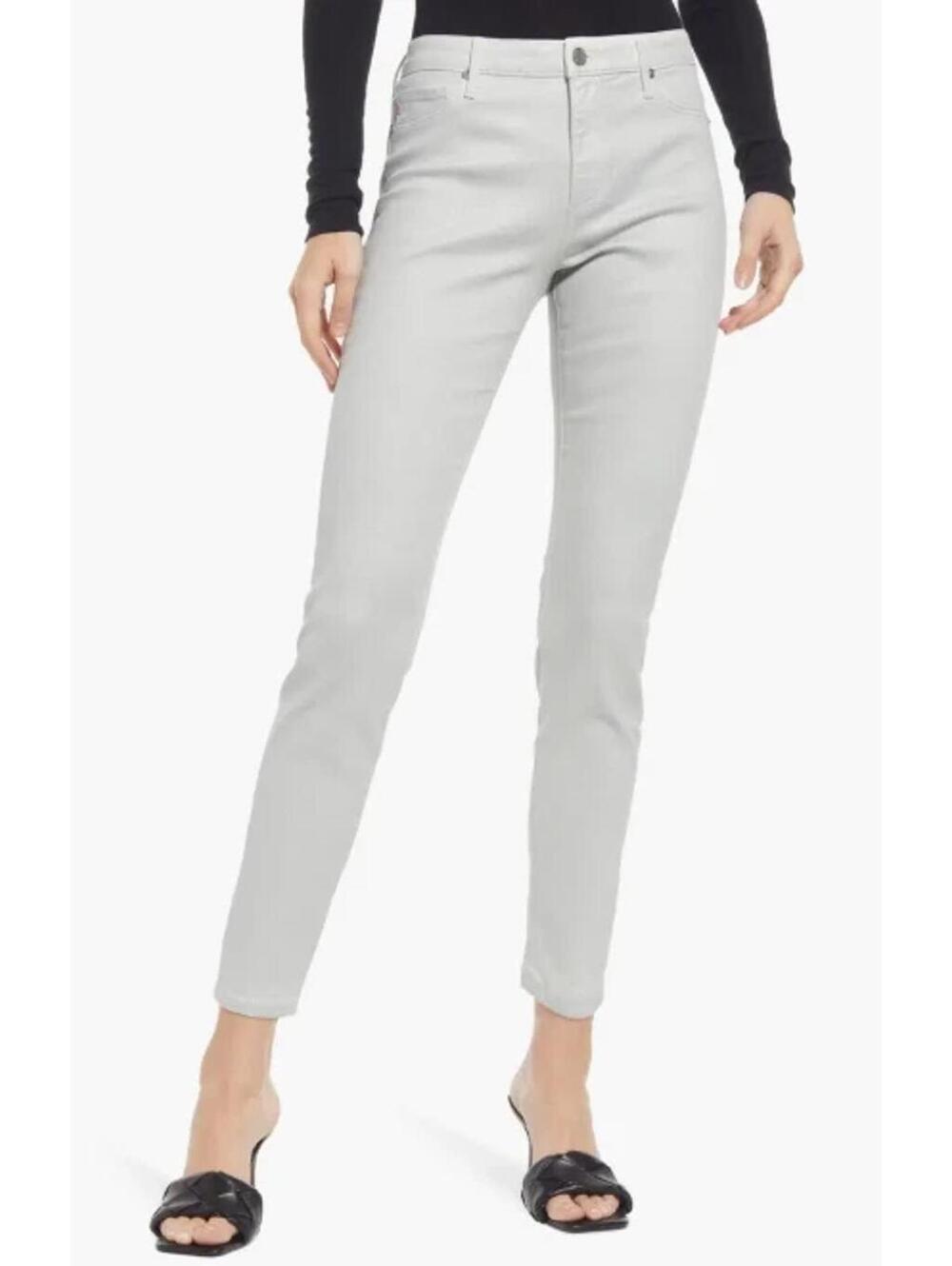 AG Jeans Women’s Farrah Skinny Ankle Size 31 Luminous Grey Shimmer High Rise